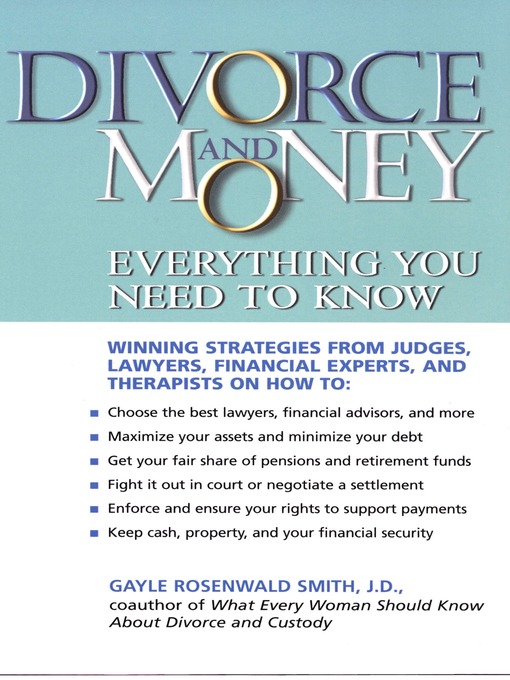 Cover image for Divorce and Money